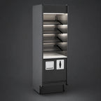 Thumbnail image #3 for Structural Concepts Fusion® MD2278SO Ambient Inline Packaging Counter, Self-Service, LED Lights, Adjustable Shelving, Trash Chute