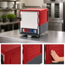 Thumbnail image #3 for Metro C5 3 Series Mobile Undercounter Heated Holding and Proofing Cabinet with Solid Door and Universal Wire Slides, Red