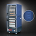 Thumbnail image #3 for Metro C5 3 Series Full-Height Low Watt Heated Holding Cabinet with Dutch Clear Doors, Blue Insulation Armour, and Universal Wire Slides