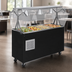 Thumbnail image #3 for Vollrath 2-Series Affordable Portable 4-Pan Refrigerated Cold Food Buffet Station with Breath Guard and Locking Casters