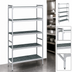 Thumbnail image #3 for Fermostock 5-Tier Starter Polymer Shelving Unit, 26 Inch W x 22 Inch D x 83 Inch H