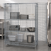 Thumbnail image #3 for Quantum Stationary Chrome Wire Security Cage with Doors and Shelves, 36