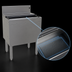 Thumbnail image #3 for Glastender Extra Deep Stainless Steel Underbar Ice Bin with 10-Circuit Cold Plate
