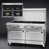 Thumbnail image #3 for Southbend Ultimate 60-Inch Gas Restaurant Range with 4 Open Burners, 36-Inch Charbroiler, Standard Oven and Cabinet Base