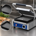 Thumbnail image #3 for Globe GSG10 Bistro Single Countertop Electric Panini Grill with Smooth Cast Iron Plates