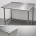 Thumbnail image #3 for Advance Tabco 30-Inch x 30-Inch Corner Stainless Steel Work Table with 16-Gauge 304 Top and 1-1/2-Inch Rear Up-Turn