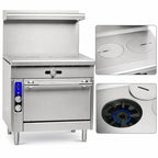 Thumbnail image #3 for Imperial (Middleby) Spec Series IHR-2FT 36-Inch Heavy-Duty Gas Range with Two French Tops and Standard Oven