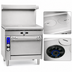 Thumbnail image #3 for Imperial Spec Series Heavy-Duty 36-Inch Gas Range with Two 18-Inch French Tops and Standard Oven