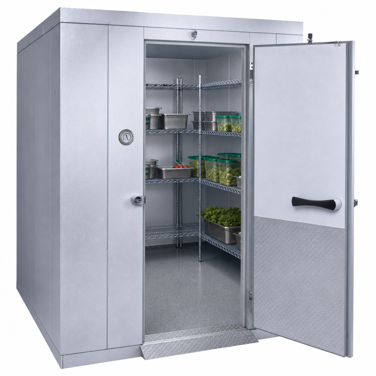 Product image #3 for Kolpak Kold-Front Indoor Floorless Walk-In Cooler with Remote Refrigeration, 14' x 10' x 8' 6" Nominal