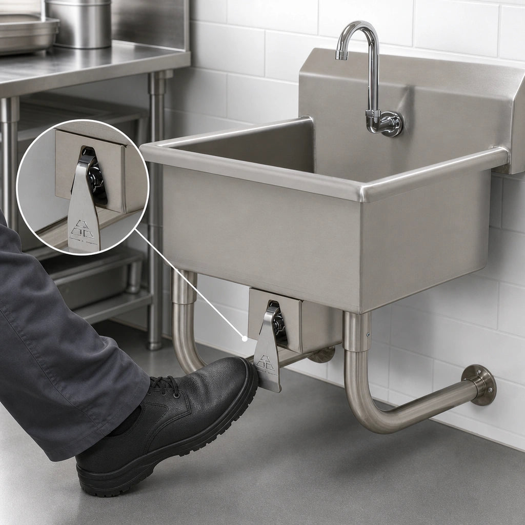 Knee-Operated Valve
