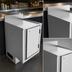 Thumbnail image #4 for BK Resources Call Series 18 x 21 Inch Flat Top Underbar Cabinet with Pedestal Base and Hinged Locking Door