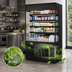 Thumbnail image #3 for True 48-Inch Vertical Glass-Sided Open Air Merchandiser Refrigerator with 4 Adjustable Illuminated Shelves