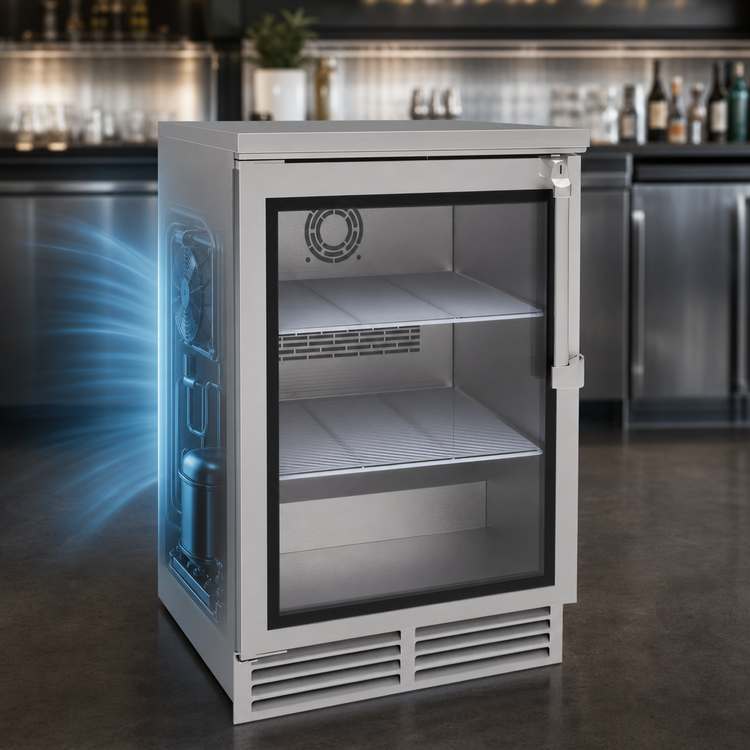 Product image #3 for 24-Inch Wide Single-Section Refrigerated Back Bar Storage Cabinet with Locking Solid Door