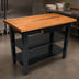 Thumbnail image #4 for John Boos Appalachian Red Oak Wood Top Country Work Table, 36 x 25 x 34-3/4 Inches, 1-1/2 Inch Thick