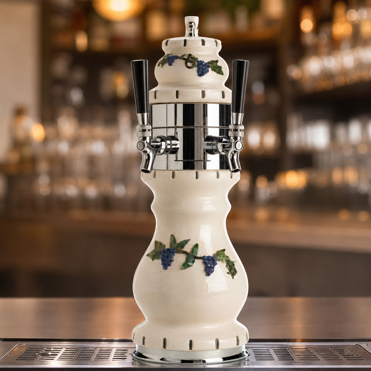 Product image #3 for Micro Matic Braumeister Countertop Air-Cooled 2-Faucet Draft Beer Tower