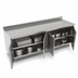 Thumbnail image #3 for John Boos 96-Inch x 36-Inch Stainless Steel Enclosed Work Table with Cabinet Base and Hinged Doors