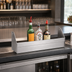 Thumbnail image #3 for Advance Tabco Underbar Basics Single-Tier Stainless Steel Speed Rail, 96 Inch, 27-28 Bottle Capacity