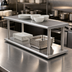 Thumbnail image #3 for Advance Tabco Double-Tier Pass-Thru Shelf, 72 x 24 Inches, 18/430 Stainless Steel