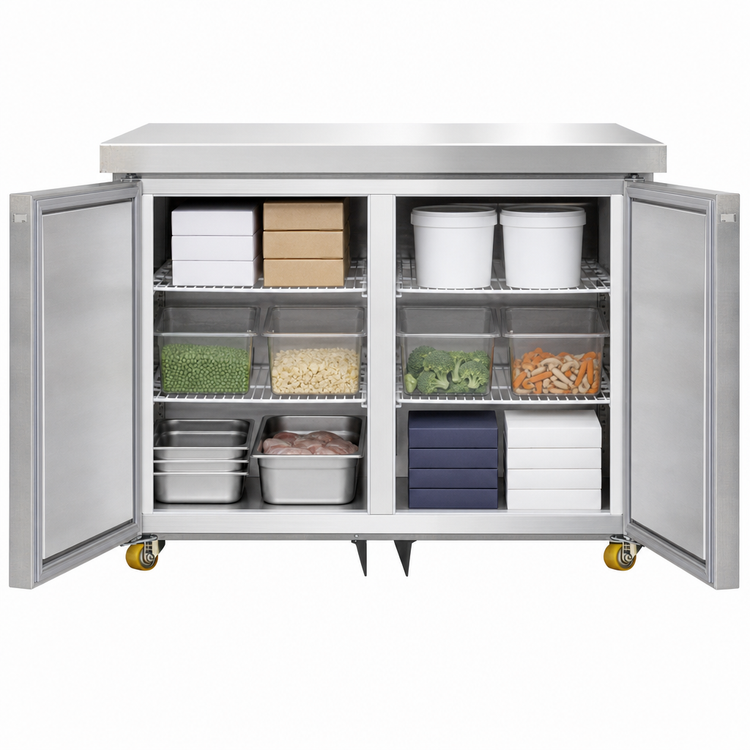 Product image #3 for Continental Refrigerator 36-Inch Two-Section Undercounter Freezer, 10.3 Cu. Ft., Self-Contained Rear-Mounted R290