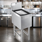 Thumbnail image #3 for Eagle Group Spec-Bar B36IC-19 Underbar Ice Bin/Cocktail Unit, 36"W x 19"D, 101 lb Capacity, 304 Stainless Steel, Sliding Cover