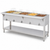 Thumbnail image #3 for Aerohot Electric 5-Well Sealed Hot Food Station with Open Base and Poly Carving Board