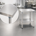 Thumbnail image #3 for Deluxe Series Stainless Steel Work Table with Undershelf, 144 x 30 Inches