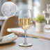 Thumbnail image #4 for Carlisle Alibi 8 oz Clear Polycarbonate White Wine Glass