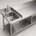 Thumbnail image #3 for Eagle Group E22 Single-Bowl Sink with Faucet and Basket Drain for 30-Inch Tables