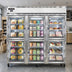 Thumbnail image #2 for Continental Refrigerator 3FNGDHD Three-Section Full-Height Display Freezer with Half Glass Doors