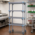 Thumbnail image #3 for Quantum Millenia 5-Shelf Mobile Polymer Shelving Starter Unit, 30