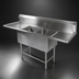 Thumbnail image #3 for John Boos Pro-Bowl 2-Compartment Stainless Steel Sink with Dual Drainboards