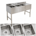 Thumbnail image #3 for 49-Inch Three-Compartment Stainless Steel Underbar Sink with Right Drainboard