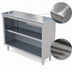 Thumbnail image #3 for 72-Inch Stainless Steel Open Front Enclosed Base Dish Cabinet with Adjustable Shelf
