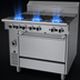 Thumbnail image #3 for Garland Cuisine Series 36-Inch Heavy Duty Gas Range with 3 Open Burners, 3 Hot Tops, and Standard Oven