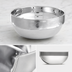 Thumbnail image #3 for American Metalcraft 10 oz Round Double Wall Stackable Stainless Steel Serving Bowl