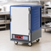 Thumbnail image #3 for Metro C5 3 Series Half-Height Mobile Low-Wattage Heated Holding Cabinet with Blue Insulation Armour, Solid Doors, and Universal Wire Slides