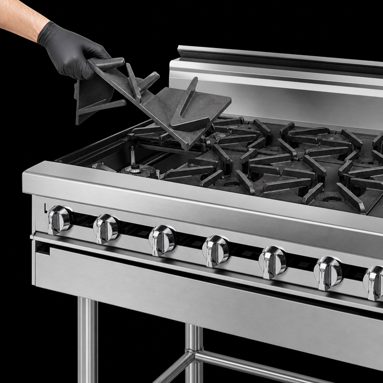Product image #3 for Jade Titan JMRH-10 60-Inch Modular Heavy Duty Gas Range with 10 Open Burners