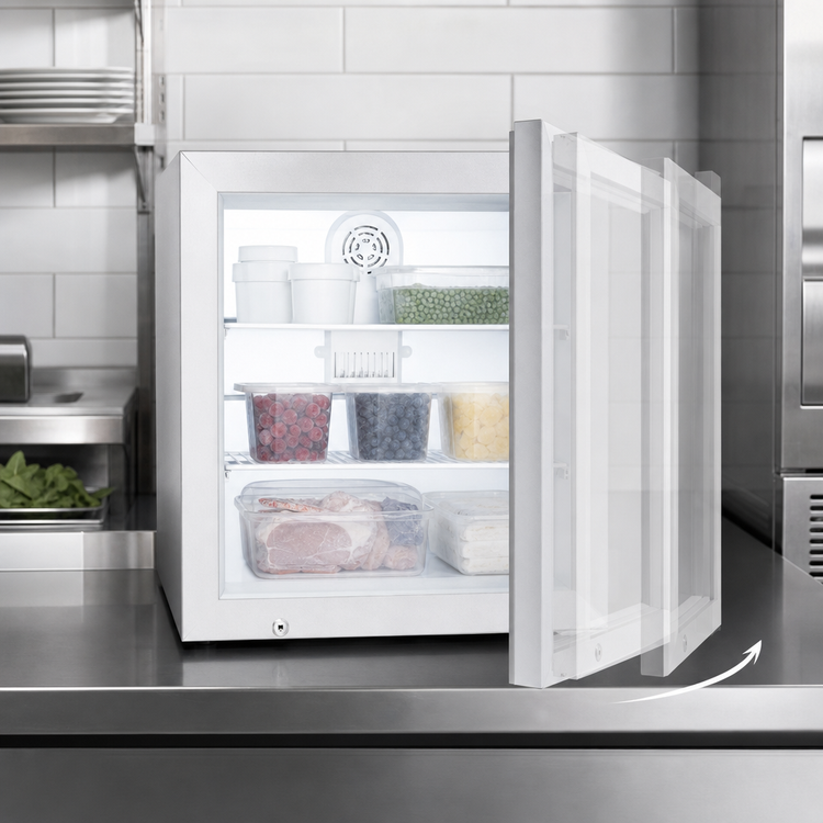 Product image #3 for Summit Commercial Countertop Reach-In Glass Door Freezer Merchandiser, 2 Cu. Ft.