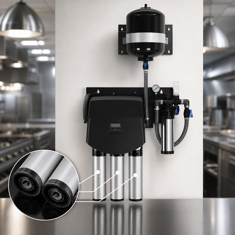 Product image #3 for Everpure Endurance SC Triple Commercial Water Filtration System with Scale Reduction, 150,000 Gallon, 11.25 GPM, 0.2 Micron
