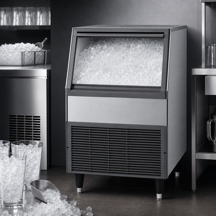Product image #3 for Follett UFD414A80 Maestro Plus Integrated Flake Ice Machine with 75 lb Bin