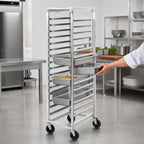 Thumbnail image #3 for Channel Manufacturing ETPR-5E3 36-Inch End-Load Aluminum Steam Table Pan Rack, 5-Pan, for 12 x 20 Pans