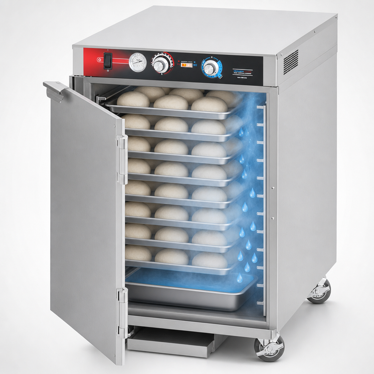 Product image #4 for FWE Mobile Undercounter Humidified Proofer/Heater Cabinet with Universal Tray Slides