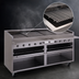 Thumbnail image #3 for Bakers Pride Dante Series 72-Inch Gas Radiant Charbroiler, Floor Model, Round Rod Grate, Open Cabinet Base