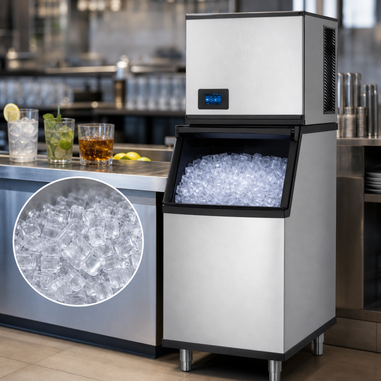Product image #3 for True Ice Series Half Dice Cube Self-Contained Air-Cooled Ice Maker, 550 lb/Day