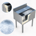 Thumbnail image #3 for Sapphire Manufacturing 18 x 18-1/2 x 30-Inch Underbar Ice Bin with 2-Piece Sliding Lid