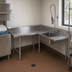 Thumbnail image #3 for John Boos Pro-Bowl L-Shaped Corner Soiled Dishtable with Pre-Rinse Sink Bowl, Left-to-Right, 60-Inch Machine-to-Corner x 108-Inch Corner-to-End, 14-Gauge 304 Stainless Steel