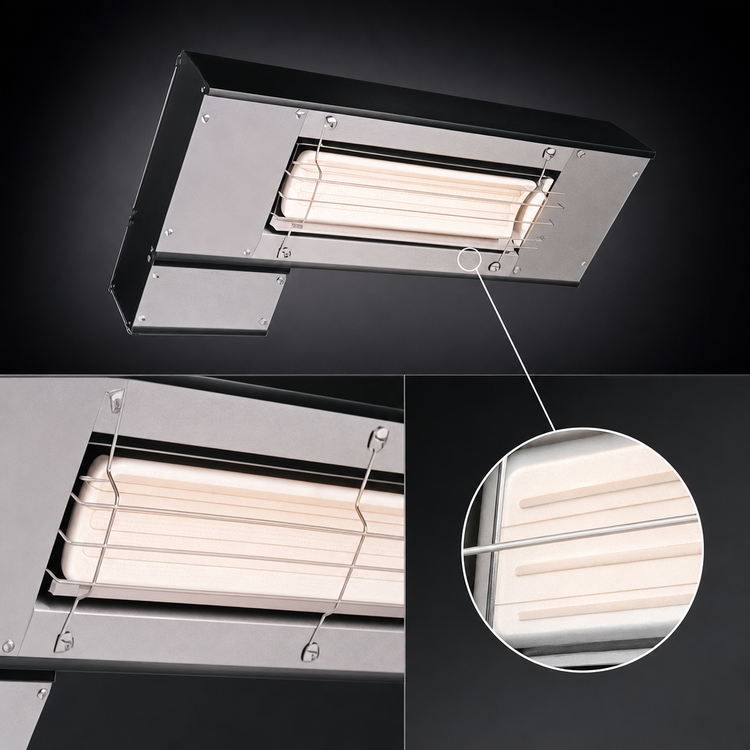 Product image #3 for Hatco Ultra-Glo UGA-60 60-Inch Single Ceramic Infrared Strip Heater