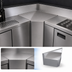 Thumbnail image #3 for Krowne Royal Series 24-Inch Front-to-Back Rear Corner 90° Stainless Steel Underbar Angle Filler