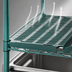 Thumbnail image #3 for QuadPlus 72-Inch x 18-Inch Louvered Green Polymer Shelf Mat with QuadTruss Wire Frame and MICROGARD
