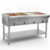 Thumbnail image #3 for Eagle Group 63-1/2 Inch Wide 4-Well Open Base Electric Hot Food Table, 240V
